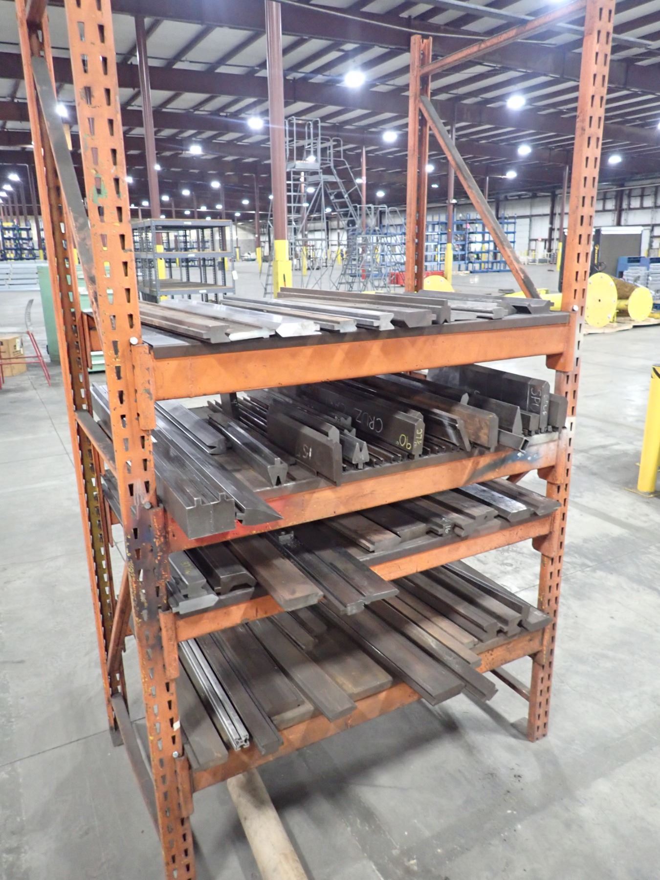 Die Press Rack Lot of Press Brake Dies w/Rack