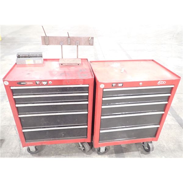 Lot of (2) Rolling Tool Carts