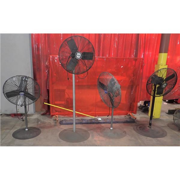 Lot of (4) Floor Standing Fans