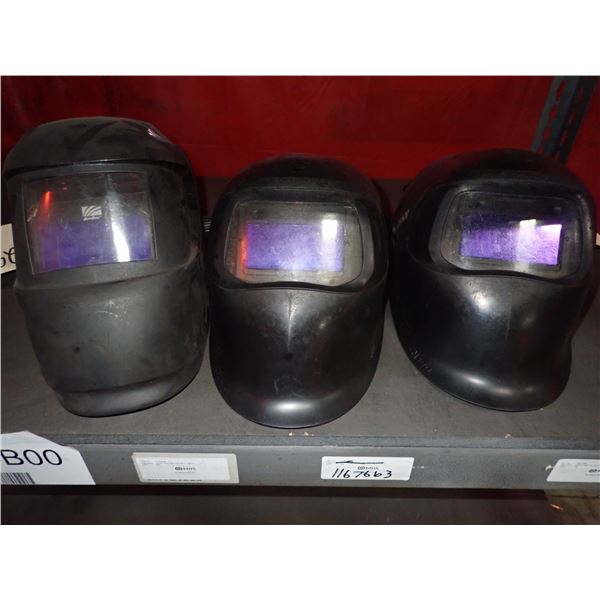 Lot of (3) Welding Helmets