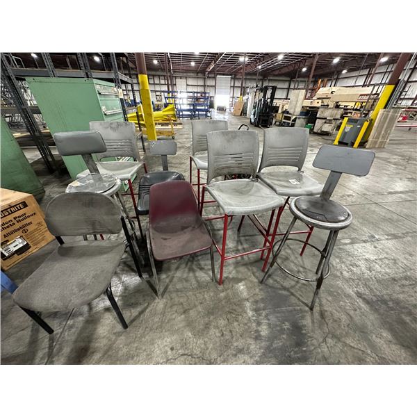 Lot of (10) Assorted Chairs