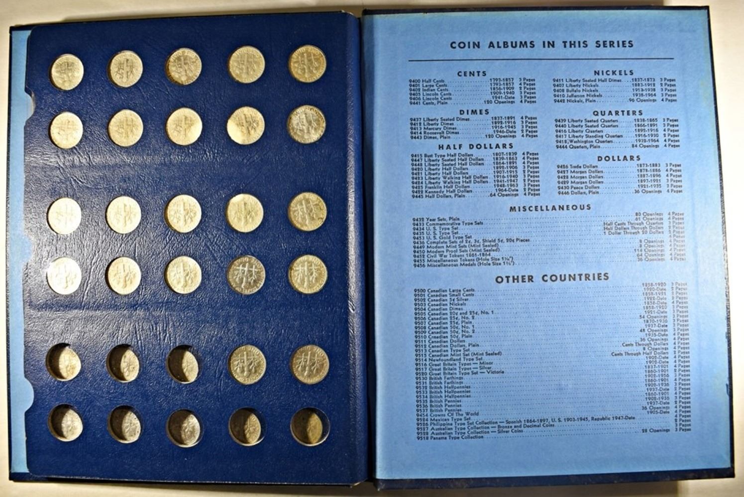 Blue Whitman Silver Roosevelt Dimes Album