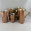 Image 1 : Set of 5 Vintage Copper and Brass Measuring Cups