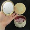 Image 2 : Vintage Mother of Pearl Makeup Powder Bowl Music Box (Empty)