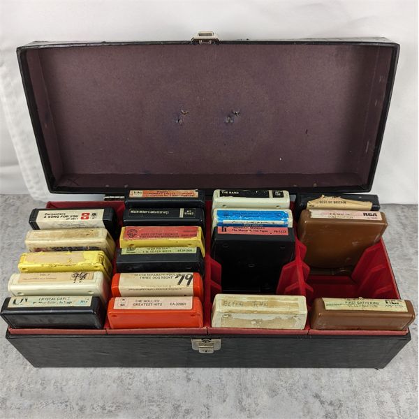 Set of 18 - 8 Track Tapes in Case