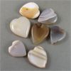 Image 2 : Set of 7 Polished Agate Hearts