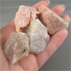 Image 8 : Set of 2 Raw Rutilated Quartz & 2 Raw Peach Moonstone Crystals