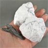 Image 1 : Set of 2 Raw Howlite Crystals & 1 Raw Black Kyanite Blade