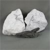 Image 2 : Set of 2 Raw Howlite Crystals & 1 Raw Black Kyanite Blade