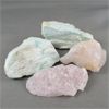 Image 2 : 2 Raw Kunzite Crystals & 2 Raw Amazonite Crystals