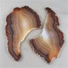 Image 2 : 2 Polished Natural Agate Slices