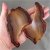 Image 3 : 2 Polished Natural Agate Slices