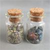 Image 3 : Set of 4 Glass Apothecary Crystal Chip Jars - Carnelian, Black Tourmaline, Peridot 