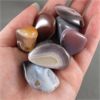 Image 2 : Lot of 8 Polished Botswana Agate Crystals