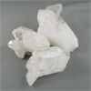 Image 2 : Set of 3 Raw Clear Quartz Clusters