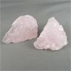 Image 3 : 2 Raw Rose Quartz Crystals & 1 Raw Amethyst Cluster