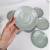 Image 2 : Set of 8 Wedgwood of Etruria Espresso Coffee Cups & Saucers