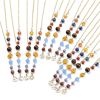 Image 1 : Set of 12 NEW Zodiac Necklaces with 9 Planets 