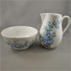 Image 1 : Vintage Cream & Sugar Set "Remembrance" 22K Gold Trim