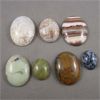 Image 1 : Set of 7 Gemstone Cabochons