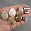 Image 2 : Set of 7 Gemstone Cabochons