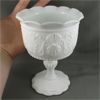 Image 2 : Vintage Milk Glass Pedestal Compote Dish
