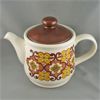 Image 1 : Vintage Sadler England Geometric Flower Design Stoneware Teapot