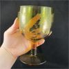 Image 2 : Vintage Amber Glass Grapevine Goblet