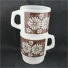 Image 2 : Set of 2 Vintage Anchor Hocking Milk Glass Mugs