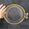 Image 2 : Vintage Gold Trim Jeannette Bubble Glass Platter