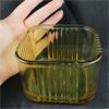 Image 2 : Vintage Square Amber Glass Dish