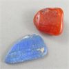 Image 2 : Polished Carnelian & Lapis Lazuli Crystals