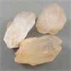 Image 1 : 3 Raw Tangerine Quartz Clusters 