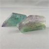 Image 2 : 2 Polished Rainbow Fluorite Slices