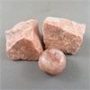 Image 2 : 2 Raw & 1 Polished Peach Moonstone Crystals