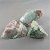 Image 3 : 2 Green Calcite & 1 Chrysocolla Crystals 