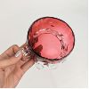 Image 3 : Antique Victorian Cranberry Glass Sugar Bowl with Teaspoon from Sweden