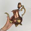 Image 2 : Vintage Copper & Brass Tea Pot and Creamer