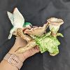 Image 3 : Set of 2 Fitz and Floyd Hummingbird Candle Holders 1987