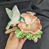 Image 8 : Set of 2 Fitz and Floyd Hummingbird Candle Holders 1987