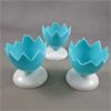 Image 2 : Set of 3 Vintage Plastic Egg cups with original packaging