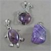 Image 1 : Set of 3 NEW Amethyst Crystal Pendants