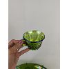 Image 5 : Spectacular Indiana Green Carnival Glass Princess Punch Bowl with 12 Cups & Hooks