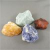 Image 2 : Lot of 4 Raw Crystals - Aventurine, Carnelian, Orange Calcite & Sodalite 