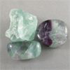 Image 2 : 2 Polished Rainbow Fluorite & 1 Raw Rainbow Fluorite Crystal