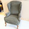 Image 2 : Green Fabric Arm Chair
