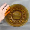 Image 8 : Set of 2 Vintage Amber Glass Plates