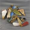 Image 1 : Mixed Bag of Gemstone & Shell Gold Tone Pendants 