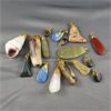 Image 2 : Mixed Bag of Gemstone & Shell Gold Tone Pendants 