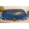 Image 2 : Vintage Blue Steamer Trunk 29.5" x 15" x 12"